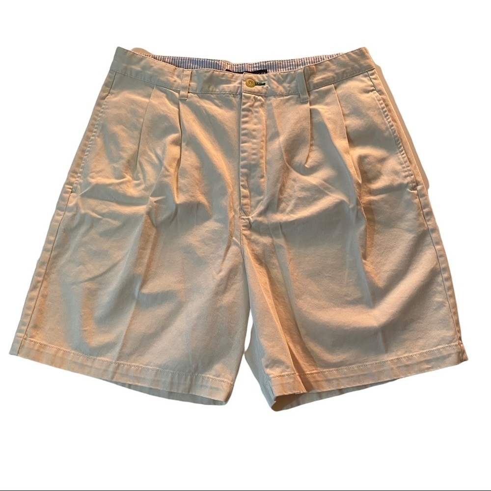Tommy Hilfiger Cream Colored High-Rise Chino Shorts Men’s Size 33